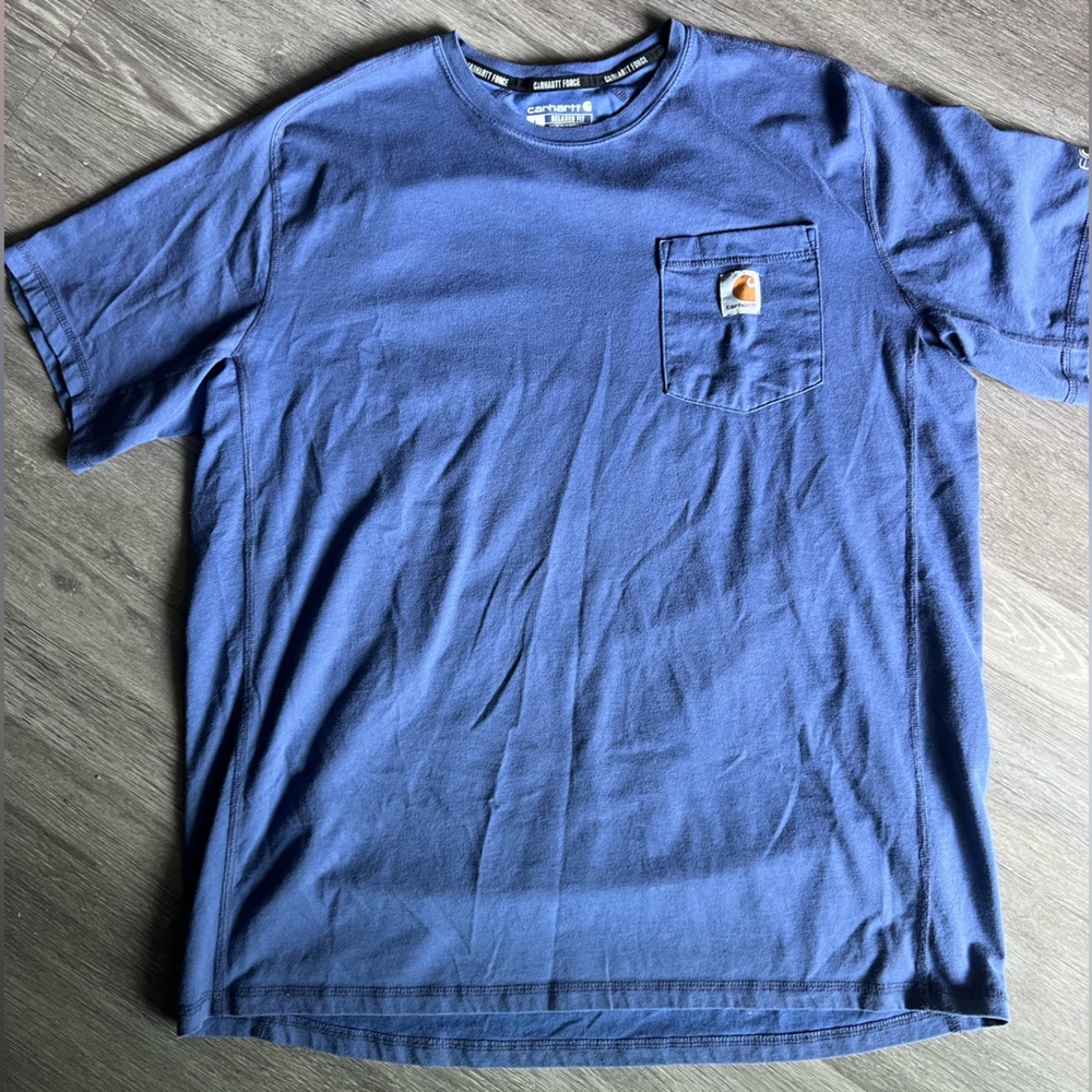 Carhartt Men's Classic Blue Tee with Pocket